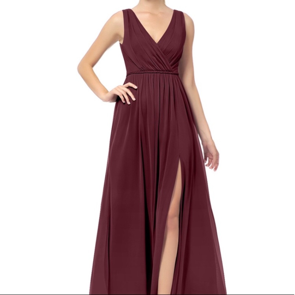 Azazie cabernet tanicia dress